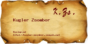 Kugler Zsombor névjegykártya